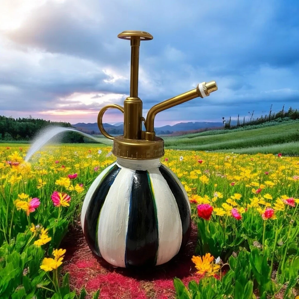 Striped Gold and Black Plant Mister - Picture 6 of 6